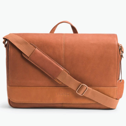 Kenneth Cole Leather Laptop Messenger