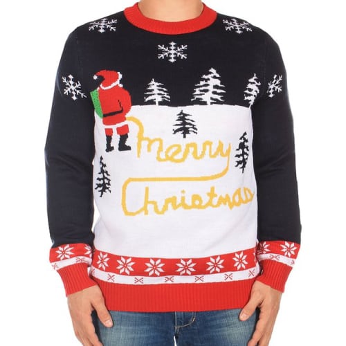 Santa Peeing Merry Christmas Sweater