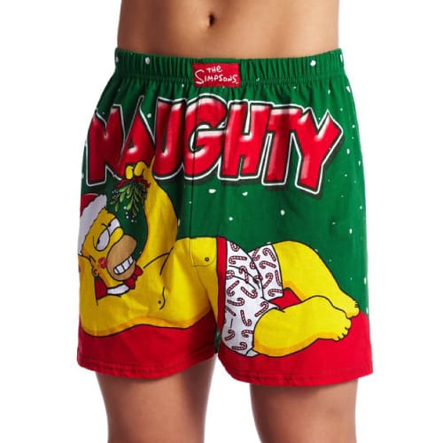 Homer Simpsons Naughty Knit Boxer