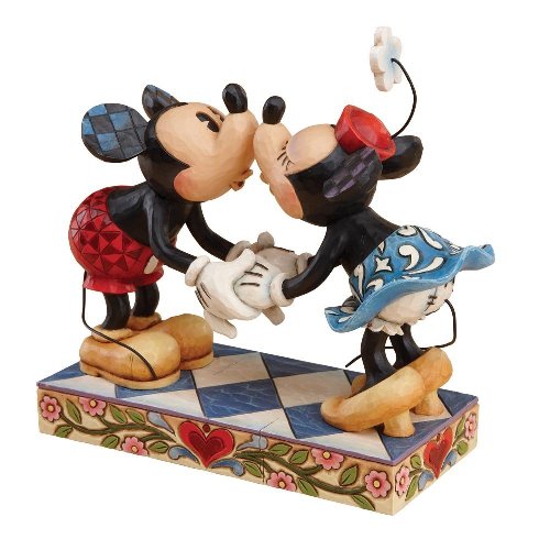 Mickey and Minnie Mouse Kissing Figurine by Jim Shore