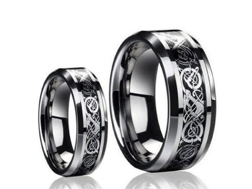 His & Her Couple Band Ring