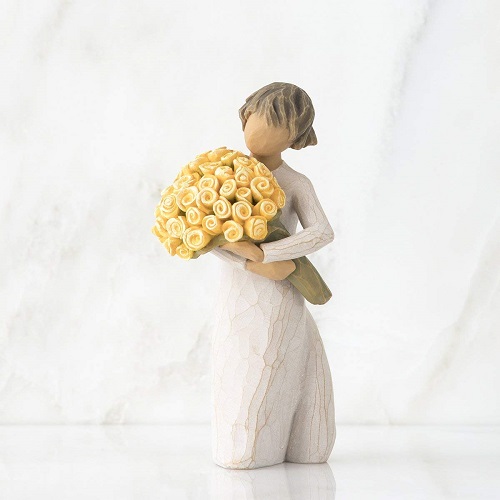 Presenting Flower Figurine