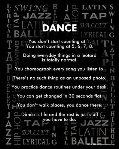 Dance Styles Poster Print