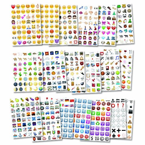 Assorted Pack of 900 Stickers