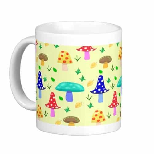 Colorful Mushroom Land Mug