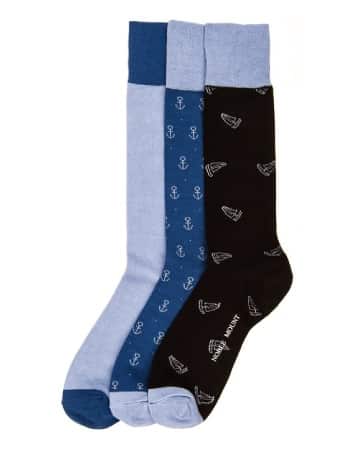 Noble Mount Mens Combed Cotton Dress Sock