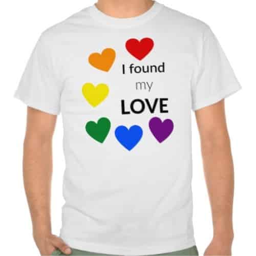 I Found My Love Men Pride T-Shirt