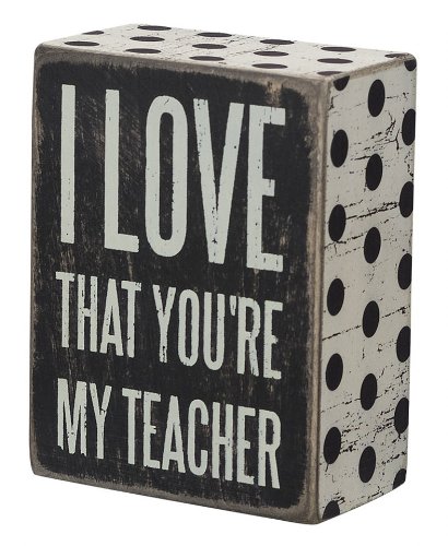 Primitives by Kathy Teacher Quote Box Sign