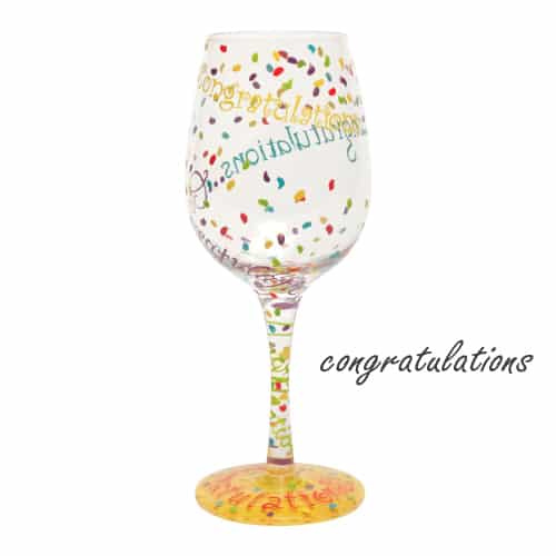  Lolita Love Congratulations Wine Glass