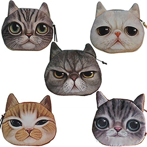 Cat Face Coin Pouch | gift ideas for best friends