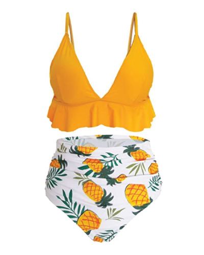 SS Queen Pineapple High Waisted BikiniÂ 