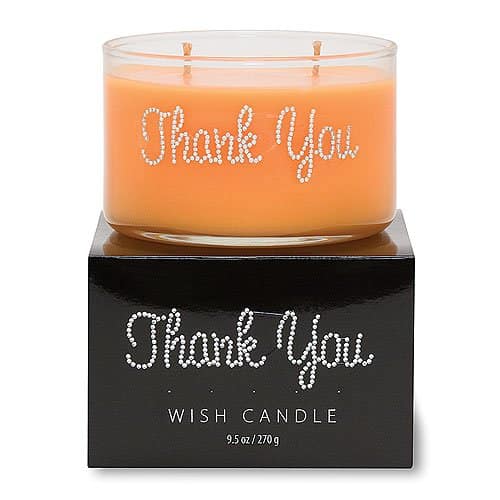 farewell gift ideas for coworkers - Thank You Wish Candle