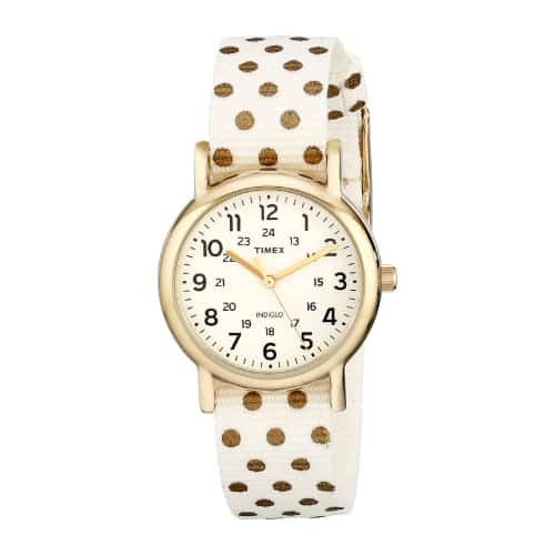 Timex Weekender Gold-Tone Watch 