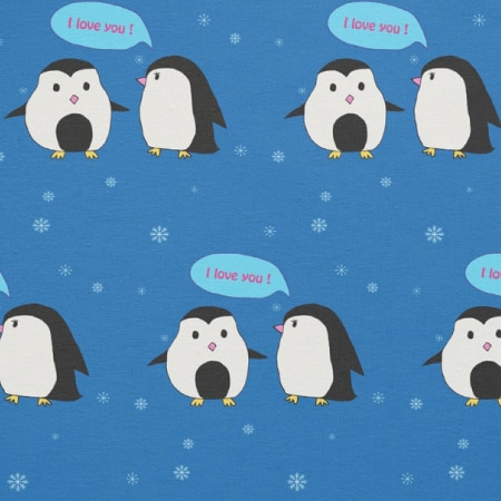 Penguin Couple Fabric