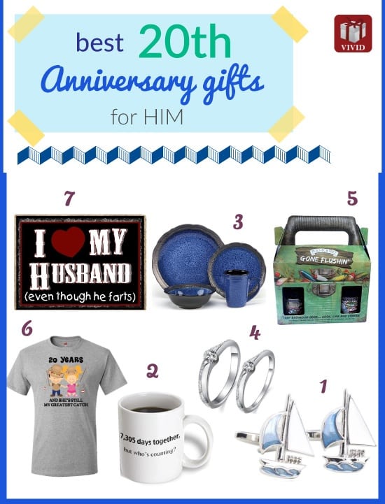 20th Anniversary Gifts for Him