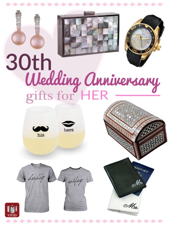 30th Anniversary Gifts for Her