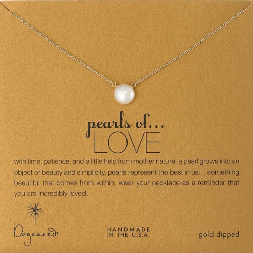 Dogeared Pearls of Love Freshwater Pearl Necklace
