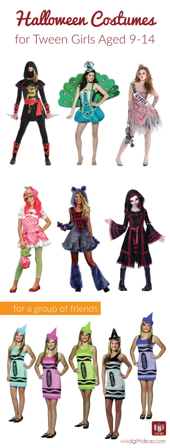 Halloween costumes for tween girls