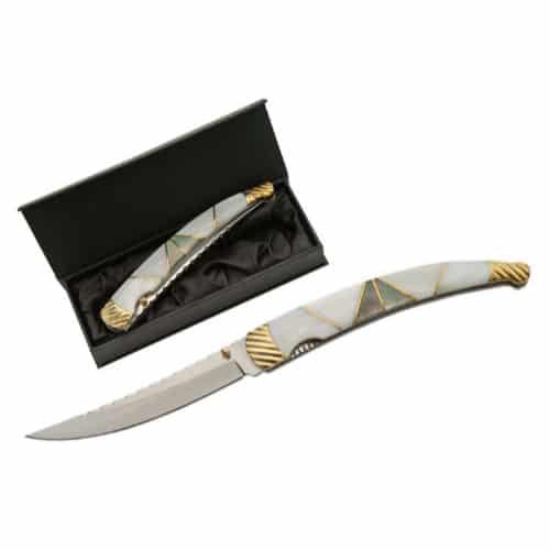 Mother of Pearl Folding Knife