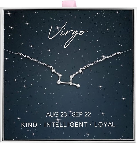 ALoveSoul 925 Sterling Silver Constellation Horoscope Zodiac Necklace