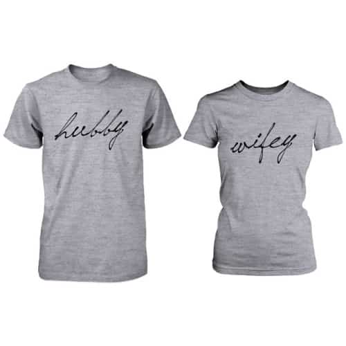Cute Hubby and Wifey Couple Shirts