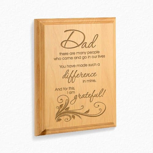Dad, You Make A Difference Wooden Plaque