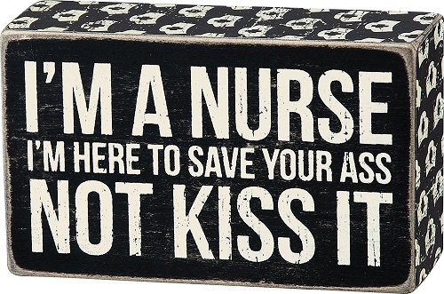 I'm A Nurse Box Sign. Gifts for nurses