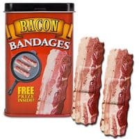 Bacon themed Adhesive Bandages