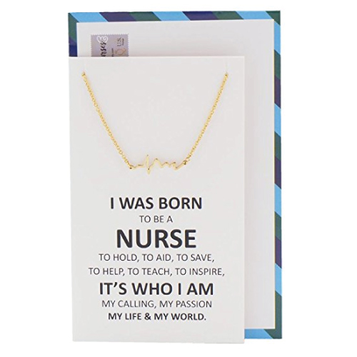 Nurse Heartbeat Necklace. Gifts for nurse 