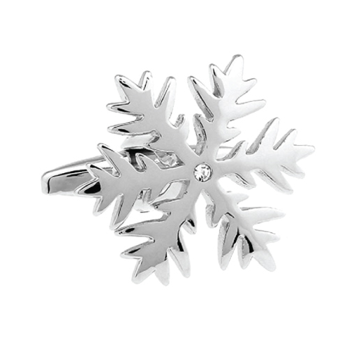 Winter Snowflake Cufflinks for Male Boss