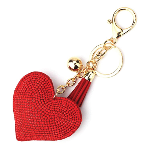 Love Heart Tassel Keychain