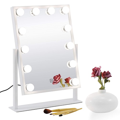 Touch Control LED Bulbs Vanity Mirror