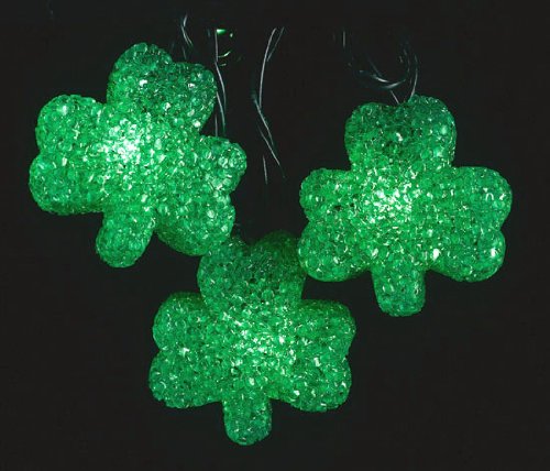 Luck of The Irish Shamrock String Lights