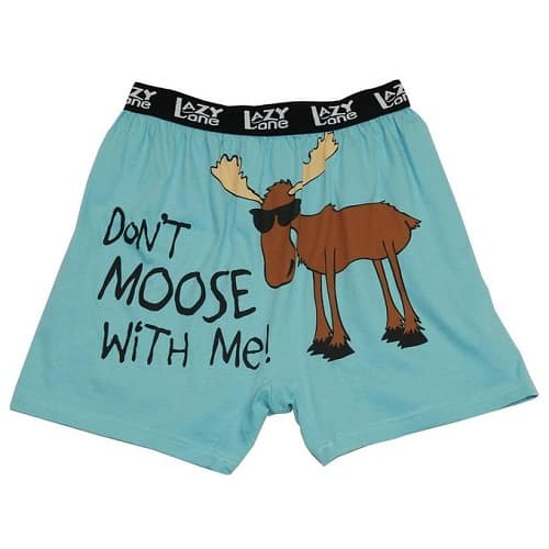 Don't Moose with Me Funny Boxers