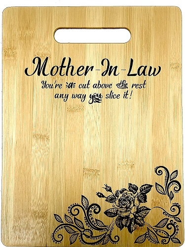 Mother In Law Engraved Bamboo Cutting Board