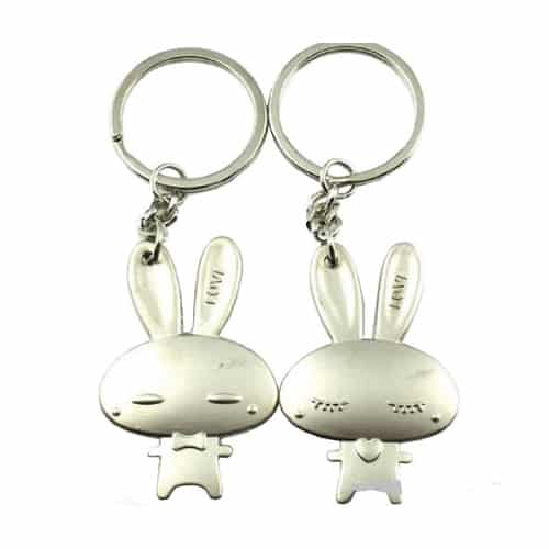 Bunny Couple Keychain