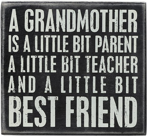 Grandmother Quote Box Sign