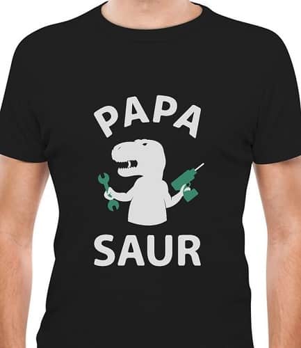 Papa Saur Funny Shirt