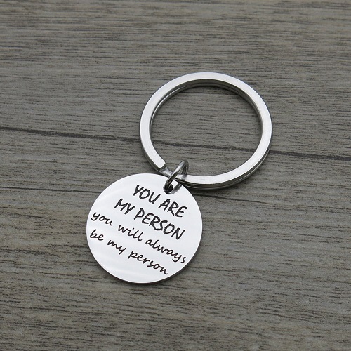 You are My Person Friendship Quote Pendant Keychain