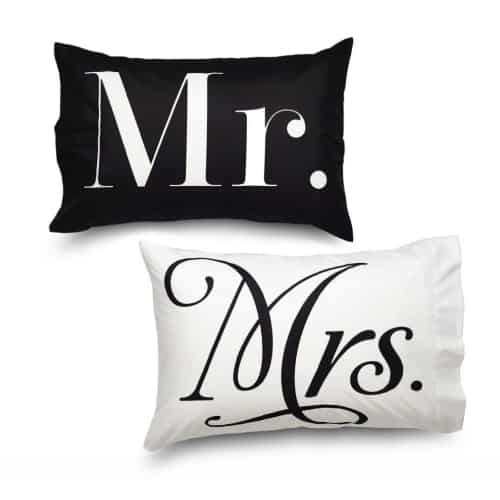Mr Mrs Pillow Case
