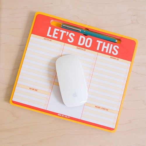 Let's Do This Pen-To-Paper Mousepad (Back to school essentials for high school)