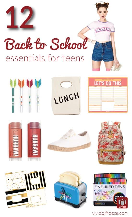 Back to school essentials for teens