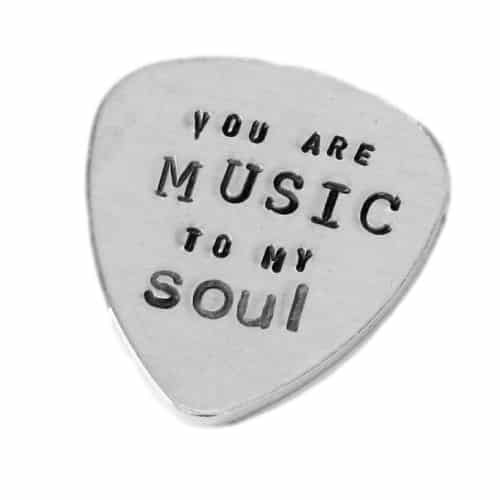 You are MUSIC to My Soul Guitar Pick | Off To College Gift Ideas For Boyfriend