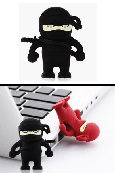 Ninja USB Flash Drive. Dorm room supplies. School supplies college. Going to college gifts for boyfriend