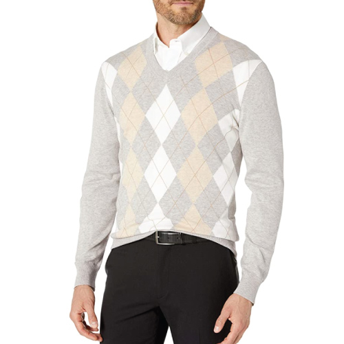 Buttoned Down Men's V-Neck Sweater
