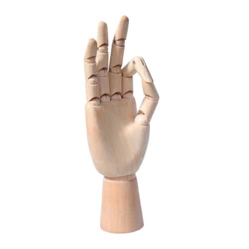 Wood Art Mannequin Hand