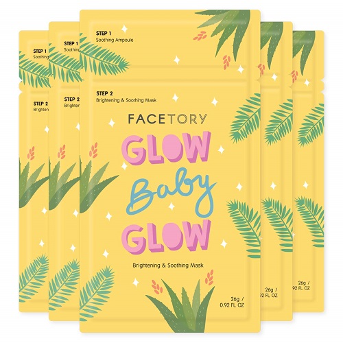 FaceTory Glow Baby Glow Niacinamide and Cica Brightening Sheet Mask