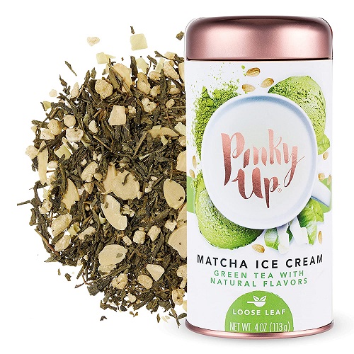 Pinky Up Matcha Ice Cream Tins Loose Leaf Tea