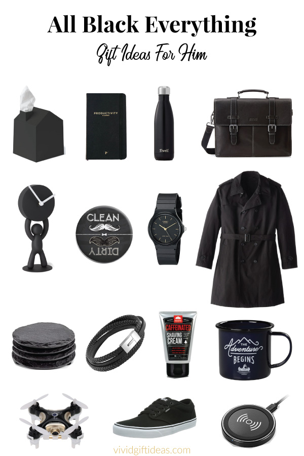 all black everything gifts for him