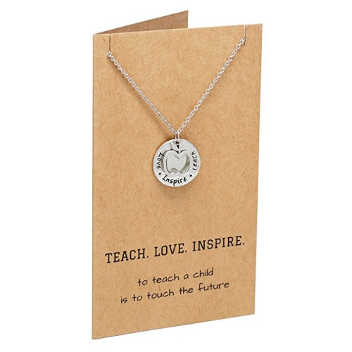 Teach. Love. Inspire. Teacher Necklace 